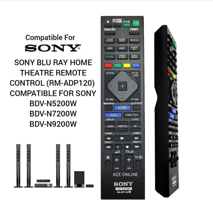 Telecomando Universale ALLIMITY RM-ADP120 Sostitutivo Per Sony AV System BDV-N5200W, BDV-N7200W, BDV-N9200W