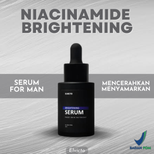 ELVICTO BRIGHTENING SERUM BRIGHT UP Skincare Pria Perawatan Wajah Cowok Jerawat Brightening Serum Pencerah Muka Others