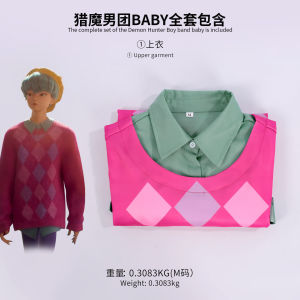 New Cos K-Pop: Demon Hunters Saja Boys Jinu Baby Abby Mystery Romance Anime Full Set Cosplay Halloween Stage Play Costume Shirt Clothes