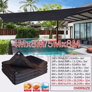 Jaring Paranet 90% Anti UV Sunshade Net Tabir Surya Hitam Jaring Taman Paranet Lebar 3 Meter Peneduh Tanaman