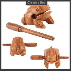 [Creative] Lucky Thailand Wood Thailand Traditional Craft Wooden Lucky Croaking Musical Instrument Home Office Desk Decor Lucky Frog Crafts