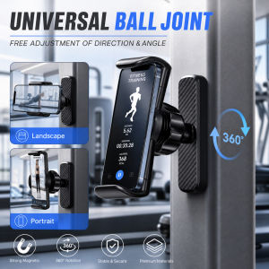 Magnetic Phone Holder for Gym 360° Adjustable Rotatable Magnetic Phone Holder for Workout Recording