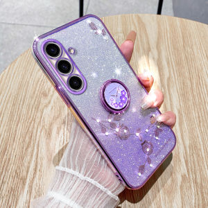 [L&F] Samsung Galaxy A54 (5G) M14 (5G) M54 (5G) Rhinestone Shiny Rose Back Cover Stylish Shockproof Phone Case