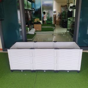 Chậu ghép thông minh HDPE/PP 150x50x55cm: Thẩm mỹ bền bỉ dễ lắp đặt phù hợp mọi cây trồng.