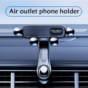 Universal 360 ° Rotating Car Phone Holder Gravity Mobile Stand Car Air Vent Navigation Hook Type Fix