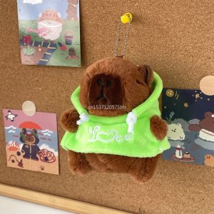 Cute Small Size Capybara Plush Toy with Wings Hoodie Simulation Capybara Doll Fluffty Toy Birthday Gifts