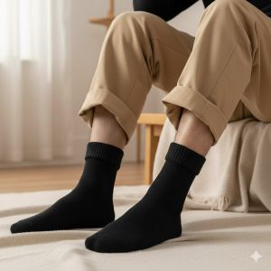 Tất Cổ Lông Nam Giữ Ấm Mùa Đông Siêu Mềm Mịn Dày Dặn Chống Lạnh Thoáng Khí Co Giãn Tốt Thời Trang Cao Cấp