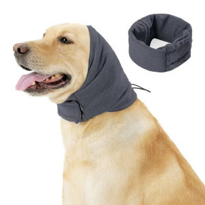 SKISOPGO Dog Calming Hood Dog Anxiety Wrap Adjustable Multifunctional Soothing Mood Pet Warm Head Cover