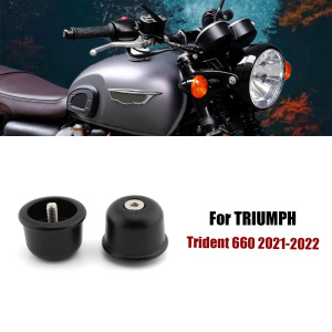For TRIUMPH BONNEVILLE T100 T120 Trident Triple 765 660 R RS Scrambler 1200XC SCRAMBLER SPEED TWIN Handlebar Grips Cap End Plug