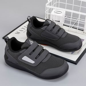 Wuchu Breathable Orthopedic Diabetic Shoes Extra Wide Adjustable Strap for Women Men Easy On and Off for Elderly Walking Shoes