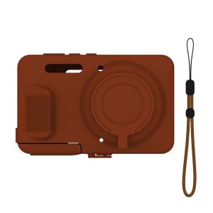 UTOPUS Silicone Ốp bảo vệ máy ảnh Chống sốc có dây đeo Lớp vỏ da Mềm mại Chống trầy xước Áo trùm thân Cho KODAK PIXPRO FZ55 Phụ Kiện Máy Ảnh Kỹ Thuật Số
