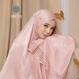 ALLUNA - Monogram Series Mukena Dewasa 2in1 Lasercut Mewah Alluna Monogram