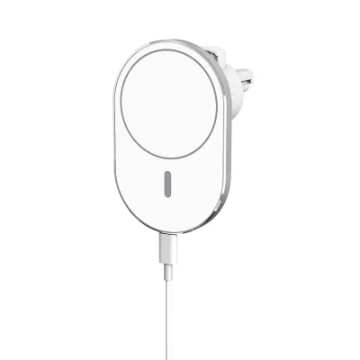 แท่นชาร์จ15W Wireless Car Mag-safe Charger Airvent Mount Magnet Adsorbable Phone Car Holder fast charging