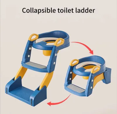 SG Stock - SMARTFOLD Step & Learn Potty Training Seat - Adjustable Multi-Purpose Safety Step Stool for Toddlers 18-24 Months