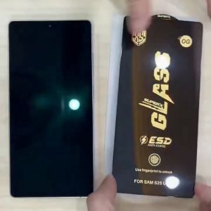 Samsung Galaxy S26 Ultra/S25 FE/S24 Plus Fingerprint Unlock Top Quality ESD OG 0.18mm Tempered Glass