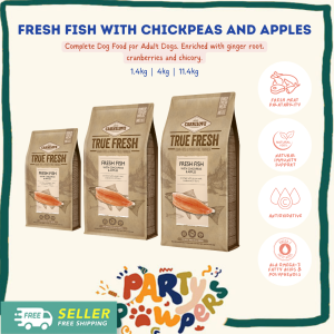 Carnilove True Fresh Dog Kibbles - ONLY Fresh Meat Content Grain and Potato Free Complete Diet | 1.4kg/4kg/11.4kg