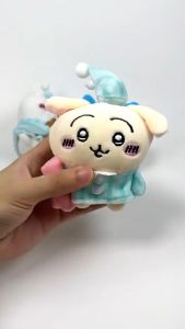 Chiikawa Plush Keychain Cute Pajama Cartoon Doll Backpack Handbag Pendant Kawaii Toy Gift For Kids