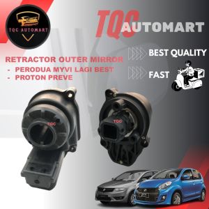 PERODUA MYVI LAGI BEST/PROTON PREVE RETRACTOR OUTER MIRROR FOLD LIPAT VIEW OUTER MOTOR DOOR
