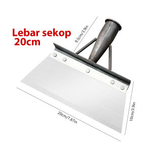 Sekop Pembersih Taman Sekop Tanah Penyiangan Kebun Alat Sekop Pertanian Tanah Penyiangan Baja Mangan