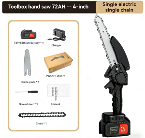 MAKITA 6inch Electric Chainsaw Wood Cutting Saw Blade Cordless Electric Chainsaw Shears Rechargeable Handheld Pruning Wood Saw Garden Tool