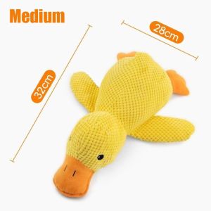 Hot Sale Dog Hug Duck Plush Toys To Relieve Boredom of Squeaky Little Yellow Duck Pet Interactive Plush Doll Pet Supplies