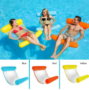 Inflatable floating hammock air bed floating water lounge chair drifter pool beach rubber rings for adults Inflatable mattress Can be used by children and adults