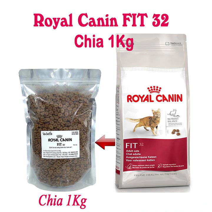 Hạt cho mèo Royal Canin Fit 32 Thức ăn cho mèo trưởng thành ưa hoạt ...