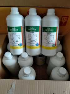 (Agripesona) sulfur carbendazim desinfektan cap badak support ppk 1 liter original tanpa campuran alkali obat semprot kandang ayam penghilang virus jamur dan bau amoniak by arsidom plan