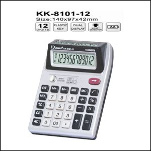 Calculators 12-digit calculator kk-8101# dual display with currency detector