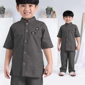 Baju Koko Anak Laki Laki 1-8 Tahun Setelan Koko Anak Premium - StyleKids Rayno