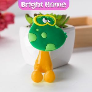ที่แขวนแปรงสีฟัน ขอขึ้น ผนังดูด สัตว์ตัวการ์ตูน ยึดผนังด้วยตัวดูด Toothbrush holder with suction cup
