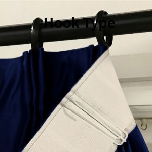 【 LANGSIR RAYA 𝟐𝟎𝟐𝟒】Ready Made Curtain !!! Siap Jahit Langsir Warna DARK BLUE Polyester Satin 80% Blackout Kain Tebal Curtain - (Free Hook & Ring) #Sliding Door #Window Panel #Pintu Bilik