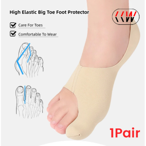 CCW 1Pair Big Bone Thumb Toe Separators Bunion Corrector Orthosis Stretcher Hallux Valgus Protector Foot Care Tools