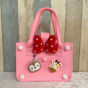 NALLCHEER  กระเป๋าถือสตรี กระเป๋าสักหลาด ถุงของขวัญ น่ารัก คุณภาพสูง กระเป๋าถือ กระเป๋า กระเป๋าผ้าสักหลาด