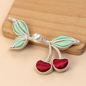 DREAMES Cherry Shape Cheongsam Buttons Pearl Buttons Classical Chinese Style Buttons Creative Delicate Hanfu Decorative Buckle Costume Sewing