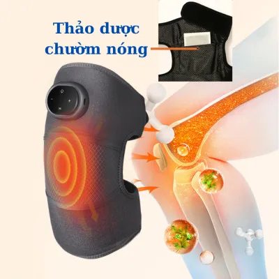 Máy Massage thảo được đầu gối vai khuỷu tay hỗ trợ giảm đau nhức3 chế độ massage 5 cấp độ chườm nóng hồng ngoại