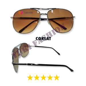 [ COD ] Termurah Frame & Lensa Kacamata Fashion Aviator Wanita Dan Pria / Kacamata Murah Dewasa Anti UV Gaya Korea Aksesoris Fashion Import Sunglasses / Kacamata Hitam Gelap Fashion Gaya Trendy Korean Style Frame Metal Model Retro Klasik