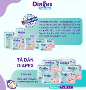DIAPEX TÃ QUẦN EM BÉ SIZE L 54 MIẾNG/ GÓI