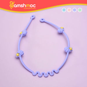 HamshMoc Baby Silicone Anti-Lost Anti-Drop Chain Strap Adjustable Pacifier Bottle Accessories Safety Food Grade Molar Stick Gum Toy