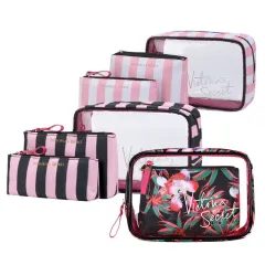 Victoria's Secret TROPICAL JETSETTER HANGING Travel Train Case Cosmetic Bag  NWT 