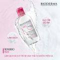 Nước tẩy trang Bioderma hồng Sensibio H2O. 