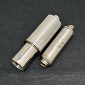 Paket resonator+muffler LK exhaust Gladiator knalpot racing mobil long dry sound