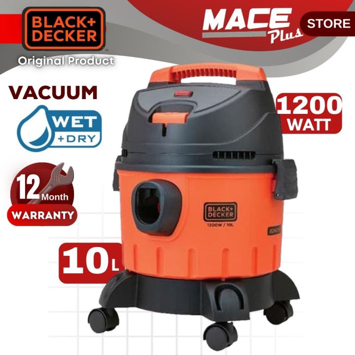 BLACK & DECKER BDWD10 Wet & Dry Vacuum Cleaner Blower 1200W 10L ...