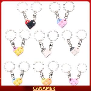 Miễn phí vận chuyển✨ 2pcs tình yêu trái tim gạch Keychain cho các cặp vợ chồng Tình Bạn sinh nhật Món quà trang sức