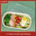 E-WOITD 10 50PCS Disposable packing boxes, takeout boxes, snack boxes and disposable food boxes with PET LIDS and kraft paper are available. 
