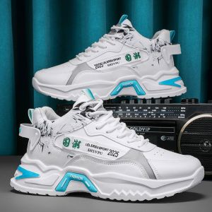 GRAEAE Sneaker Autumn Men New Breathable White Shoes Mens Trendy and Versatile Interior Height Increasing Sports Shoes Casual Running Dad Shoes
