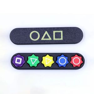 พร้อมส่ง🇹🇭Squid game 2 gonggi stones ของเล่น 5 สี เกมปลาหมึก 2 เกมจับหินสไตล์ เกมหมากเก็บ เกม Jackstone หมากเก็บเกาหลี