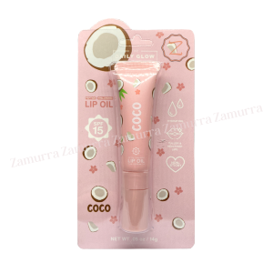 The Daily Glow Lip Oil Moisturizer SPF 15 Lip Tint Serum for Women Lip Balm Gloss Waterproof Peptide by Zamurra Main