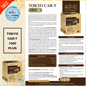 [NSF1111 Giảm 111K] Tokyo CAR-T 1000 Plus - Hộp 30 Gói Hỗ Trợ Ngăn Di Căn Ngừa Ung Thư Tái Phát