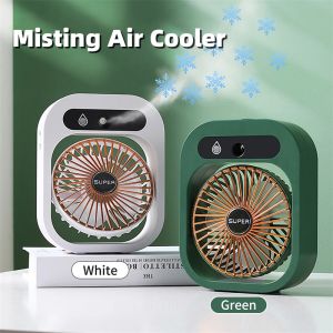 Retro Mini Portable Air Cooler USB Fan | Desktop Small Cooling Water Mist Air Conditioner | Kipas Buang Haba Sedut Panas